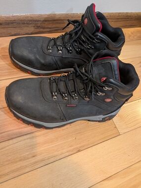 Wenger Black and Red Men's Hiking Boots